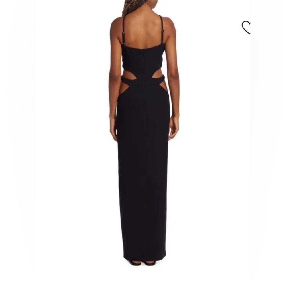 PatBo Black Asterisk Cutout Stretch-Knit Maxi Dress Size 2 / XS - Picture 2 of 9